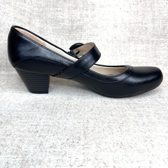 Life Stride Rozz Mary Jane heels pumps size 9M black, office party USEDLIKENEW - Picture 5 of 9